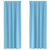 thumbnail of vidaXL Verdunkelungs-Vorhänge mit Ringen 2 pcs Himmelblau 245 x 140 cm
