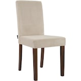 thumbnail of Silla de comedor Ina pana Marrón claro/Antiguo oscuro
