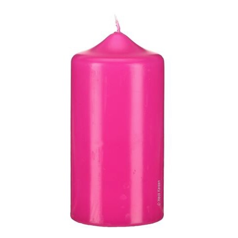 Kerzen Spitzkopf Stumpenkerzen Fuchsia (Pink), 150 x 70 mm, 6 Stück