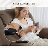 thumbnail of HOMCOM Poltrona Alzapersona e Reclinabile con Telecomando Marrone