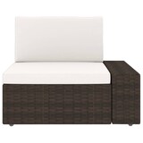 thumbnail of vidaXL Modulares 2-Sitzer-Sofa Poly Rattan Braun