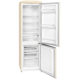 thumbnail of Exquisit Retro Kühl-Gefrierkombination RKGC250-70-H-160E magnolienweiss, 244 l Fassungsvermögen