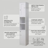 thumbnail of Mobile Colonna Bagno Verticale Salvaspazio Melaminico 30x30x180 Cm