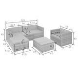 thumbnail of Rattan Lounge Lignano mit Sessel  
1