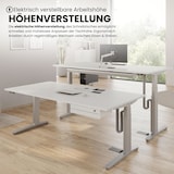 thumbnail of bümö elektrisch höhenverstellbarer Schreibtisch 120x80 cm mit Memory-Steuerung - Design Schreibtisch höhenverstellbar elektrisch, elektrischer