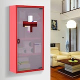 thumbnail of HOMCOM Armadietto Medicinali 4 Livelli con Anta in Vetro e Chiusura