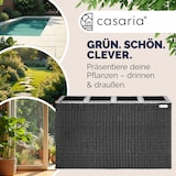 thumbnail of Casaria Poly Rattan Blumentopf herausnehmbar Schwarz