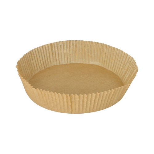 720 Backpapierzuschnitte Ø 21 cm · 5 cm braun für Heißluftfritteusen