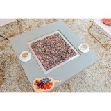 thumbnail of MODENO Gas Feuertisch Westport Feuerstelle aus Beton - für Garten, Balkon and Terrasse, wetterbeständig, Hellgrau 87x87x36cm