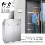 thumbnail of BEARWARE LED Solar Hausnummernleuchte, Wandlicht mit Nummernset, Warmweiß, PIR, Solarpanel, Ein-/Ausschalter