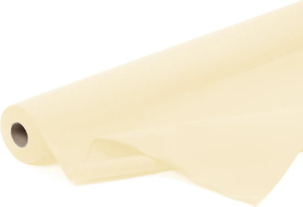 SemyTop Tischtuchrollen Airlaid - creme - 120cm - 24m - 6 Rollen - Tischdecke