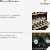 thumbnail of Klarstein Vinoline 30 Built-In Duo Weinschrank | 30 Flaschen | integrierbar | LED | leise Schwarz