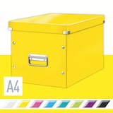 thumbnail of Lot de 6 Boîte de rangement Click & Store Wow, format cube, coloris jaune