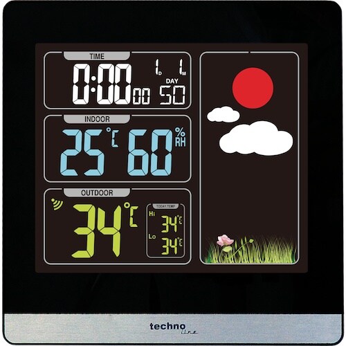 WS 6448 - moderne Wetterstation mit Farbdisplay