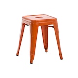 thumbnail of Lot de 4 tabourets bas au style industriel Armin en métal Orange