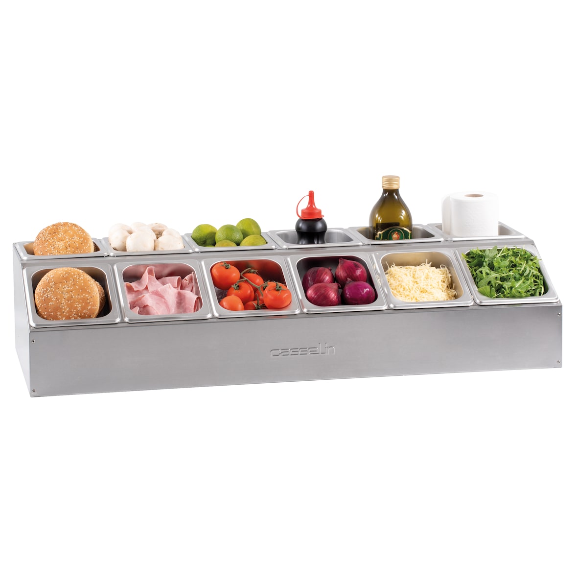 Support pour 12 bacs GN 1/6 - 2 rangs CSBG1216R Casselin