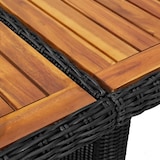 thumbnail of vidaXL Garten-Esstisch Schwarz 200x100x74 cm Poly Rattan