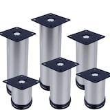 thumbnail of Möbelfuße verstellbar EDELSTAHL 50mm Sofafuß Küchenfuß Sockelfüße Bettfüße Bein Edelstahl V2A 150 mm