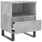 thumbnail of Table de chevet gris béton 40x35x50 cm bois d’ingénierie – Modèle Velours
