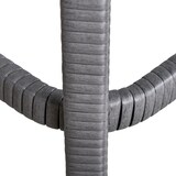 thumbnail of Outsunny Conjunto de Muebles de Ratán 3 Piezas de Jardín 2 Sillones 65x66x75cm Mesa de Vidrio Templado 50x50x50 cm con Cojines Acolchados para Terraza