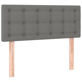 thumbnail of vidaXL Boxspringbett mit Matratze & LED Dunkelgrau 90x200 cm Stoff