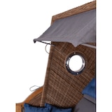 thumbnail of Strandkorb deVries PURE® Cliff XL SUN - PE griseum - Dessin 486 - inkl. Schutzhülle