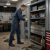 thumbnail of Escabeau 3 marches pliable Charge 150kg Marche pied anti-dérapant Bricolage Maison Chantier INTEC