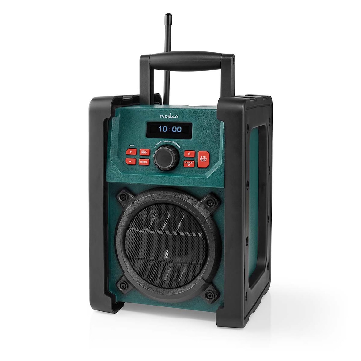 Radio De Chantier Dab+/ Fm  Bluetooth écran 2.2 Pouces Usage Non Intensif Nedis