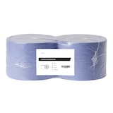 thumbnail of Industrierolle | blau | 3-lagig | 22 cm - 2 x 380 Meter | 2 Papierhandtuchrollen