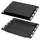 thumbnail of Backblech 2er Set 465x375x30mm Blech passend wie Bosch 662999 für Backofen