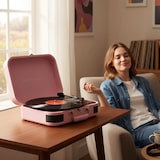 thumbnail of PRIXTON Tocadiscos Bluetooth VC600 Reproductor y Convertidor de Vinilos - Rosa