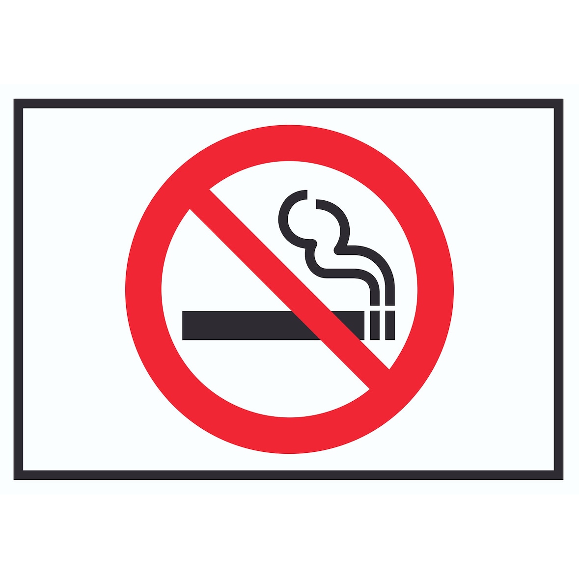 Rauchen verboten Symbol Schild A4 (210x297mm)