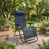 thumbnail of HEMAX, Sdraio Zero Gravity Relax in Textilene, 112x65 cm, Poltrona da Giardino Ergonomica, blu