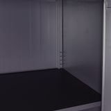 thumbnail of Archiefkast HWC-H17, stalen kast Kantoorkast Kast, 2 deuren afsluitbaar metaal ~ 140x90x40cm donkergrijs