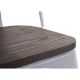 thumbnail of Décoshop26 - Chaise de salle à manger style industriel factory métal gris et assise en bois 04_0002024