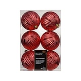 thumbnail of 6 Weihnachtskugeln Kunststoff 8cm klassisch & bruchsicher Christbaumkugeln Weihnachtsbaumkugeln Christbaumschmuck Weihnachtsbaumschmuck Weihnachtsrot