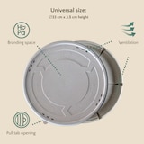 thumbnail of Honest Pack mehrweg Pizzabox 33x3,5 cm, 20 Stk. – 100% recycelbarer Pizzakarton – Robust, stapelbar, platzsparend – Mikrowellen- und spülmaschinenfest