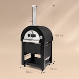 thumbnail of Diavolo Napoletana Pizzaofen Holzofen rostfreier Edelstahl Schwarz
