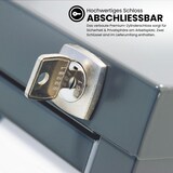 thumbnail of BISLEY Hängeregistraturschrank mit Schloss aus Metall in silber, 4 Schubladen, einbahnig - Hängeregisterschrank abschließbar, Hängeregistratur für