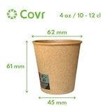 thumbnail of Kraftpapierbecher 4 oz / 10 cl (3000 Stück)