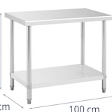 thumbnail of Royal Catering - RVS werktafel - ECO - 100 x 60 cm - 250 kg -