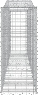 thumbnail of vidaXL Gabionen mit Hochbogen 20 Stk 400x50x120/140cm Verzinktes Eisen