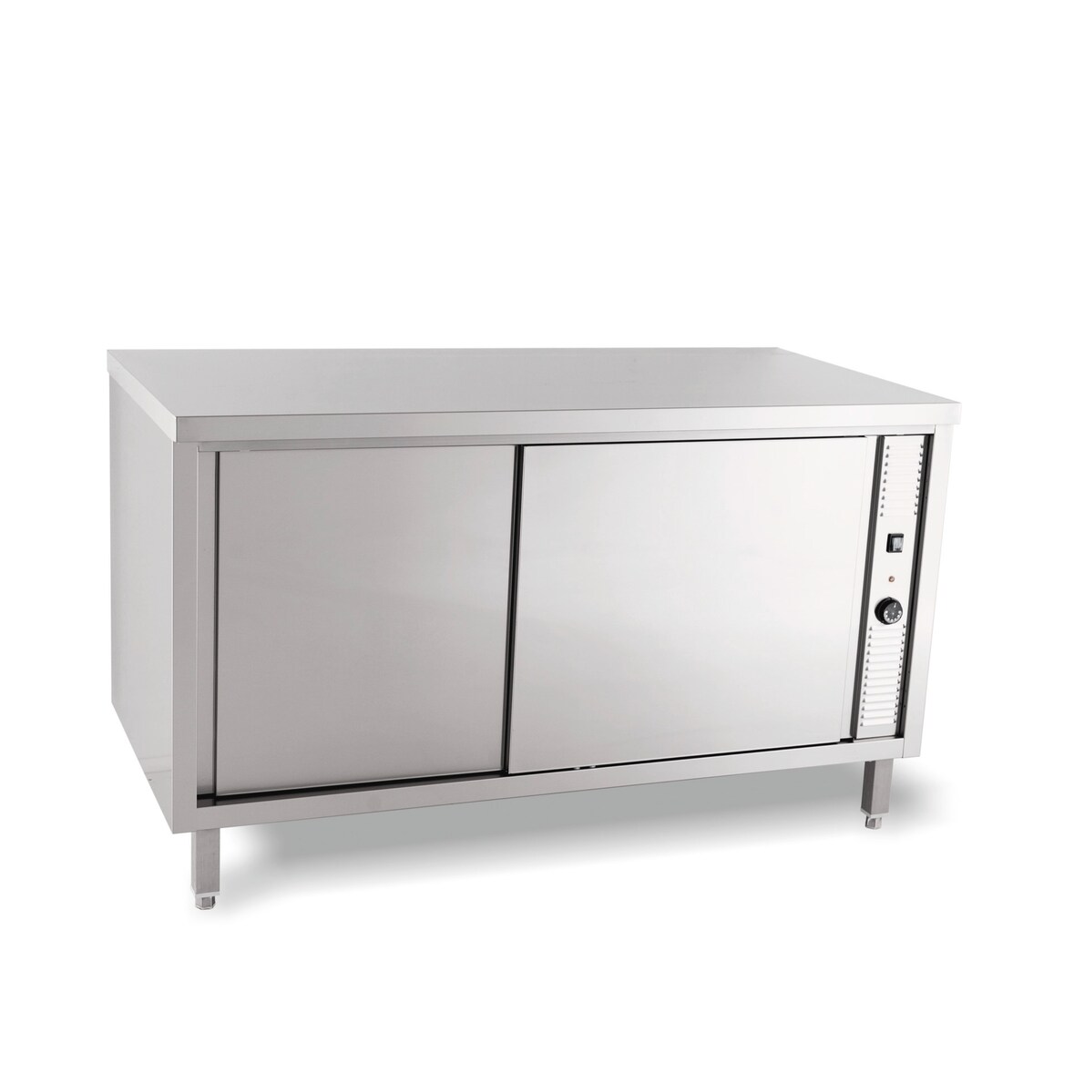 Wärmeschrank mit Schiebetüren ohne Aufkantung 1400 x 700 x 850 mm
