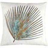 thumbnail of Dekokissen 45 x 45cm Palmen Print - Petrol