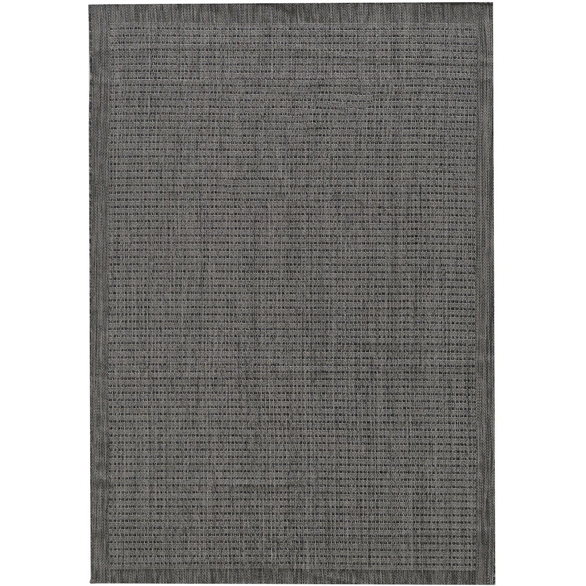 Küchenteppich Uni Robust Waschbar Strapazierfähig Terrasse Garten Schwarz 80x150 cm OEKO-TEX Schadstoffgeprüft – ORIANA von Kadima Design
