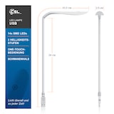 thumbnail of CSL LED Lampe flexibel mit Schwanenhals Leselampe mit USB Anschluss