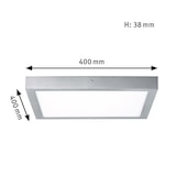 thumbnail of Paulmann LED Panel Lunar  eckig 400x400mm  22W 1700lm 3000K Chrom matt  70651