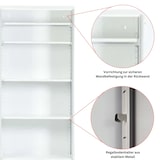 thumbnail of PROREGAL Stahlschrank BEE mit 9 lackierten Fachböden | HxBxT 195x92x42cm | Weiß-Blau | Werkstattschrank Werkzeugschrank Aktenschrank Universalschrank