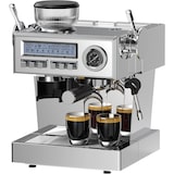 thumbnail of Espressomaschine mit Mahlwerk 2050 W – Siebträgermaschine 20 Bar, Profi Milchaufschäumer, Barista-Zubehör, 25 Mahlgrade, 1,6 L Wassertank