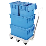 thumbnail of GILAC Bac navette 600 x 400 - couvercle intégré - Bleu G181438